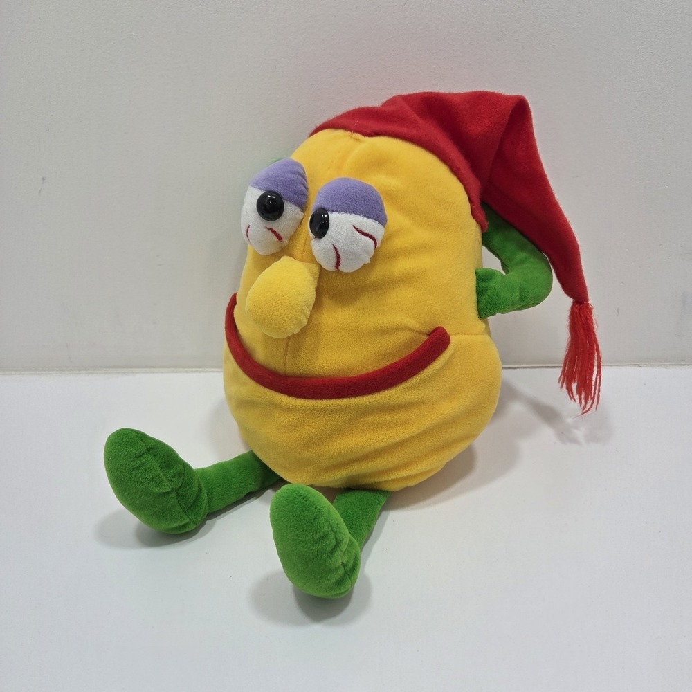 Vintage Yellow Sleepy Squash 1987 Video Vegetable Couch Potato Plush (Damaged)